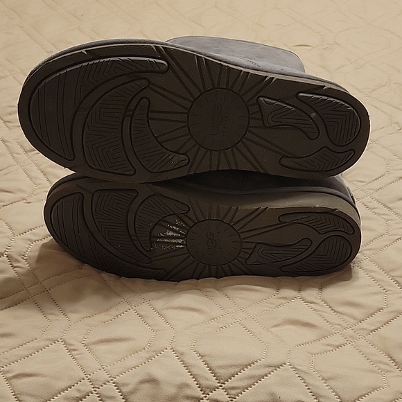 Gray Suede Mid-Calf Ugg Boots - Picture 5 of 5